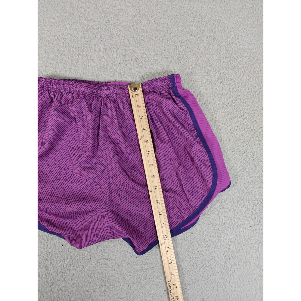 Nike Running Shorts Womens Medium Purple Dri-FIT Tempo Print Liner 719777-565 - Picture 11 of 13